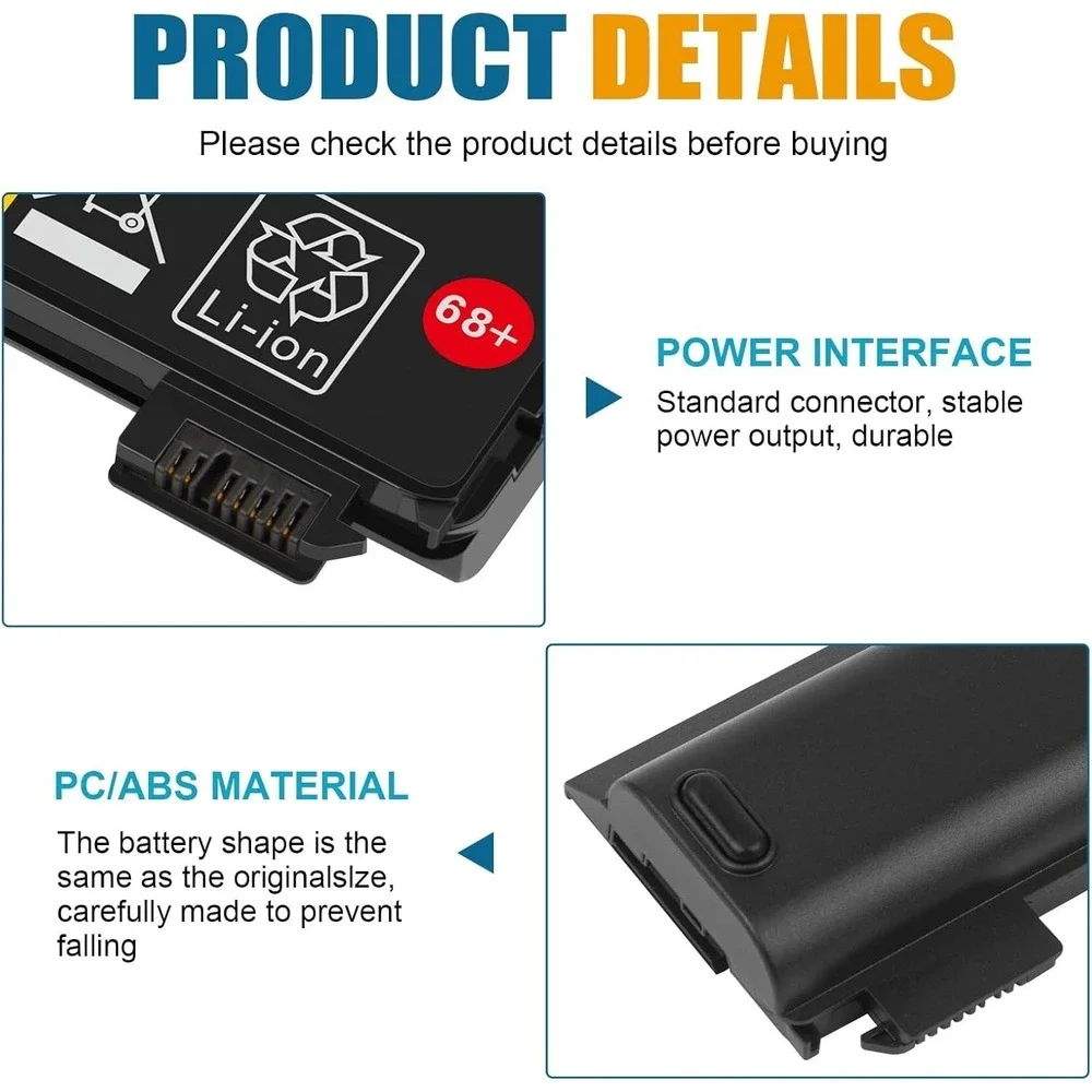 68+ 45N1128 Battery for Lenovo ThinkPad T440 T450 T460‎ T470 X240 X250 X260